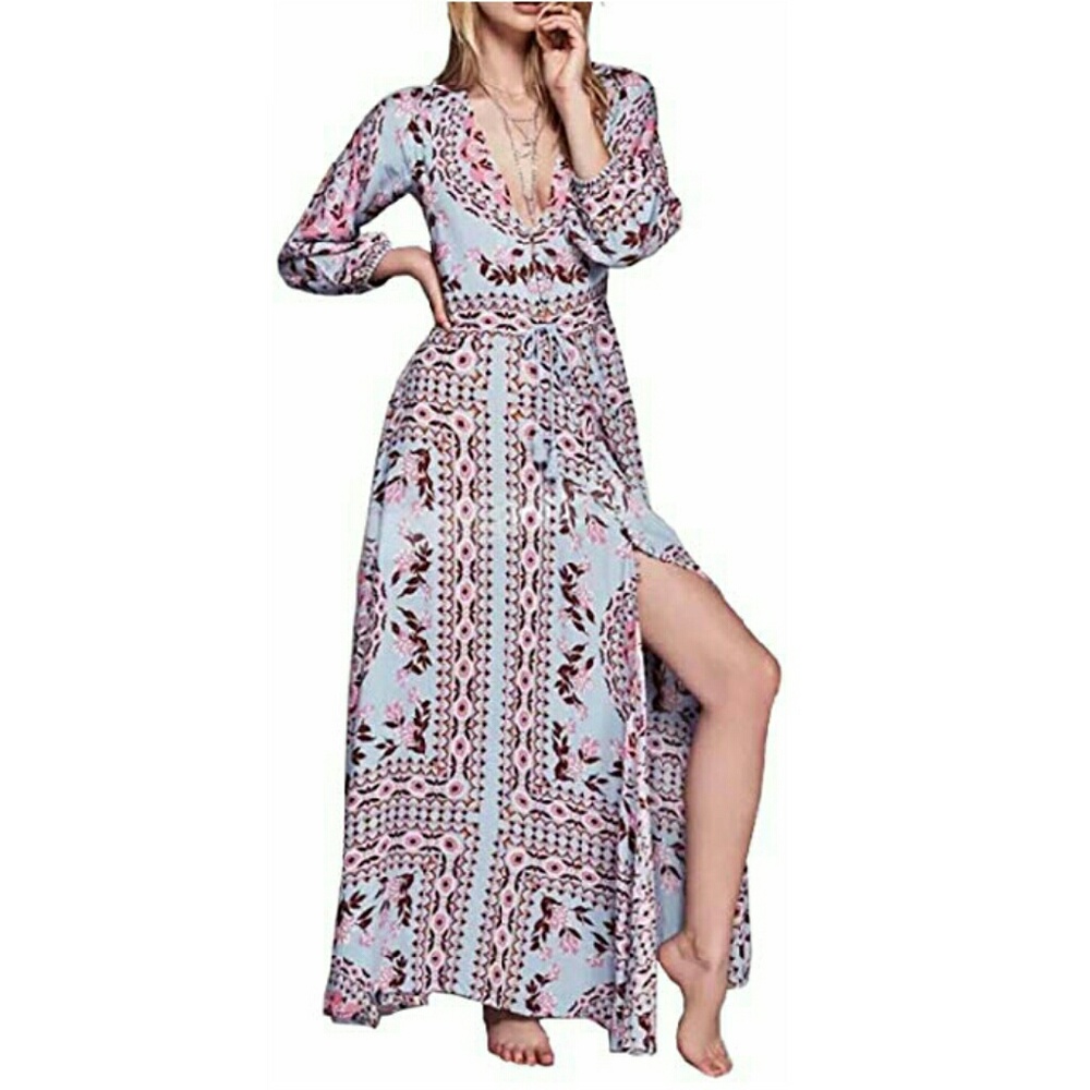 Boho Maxi Dress in Mandala